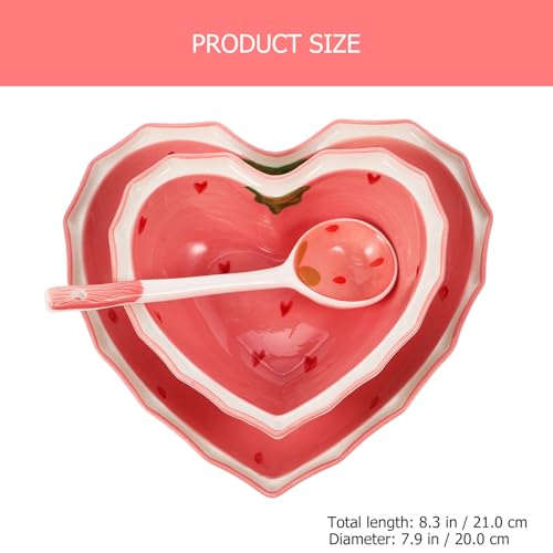 Vaisselle réutilisable pour repas maison au style fraise coloré - 3