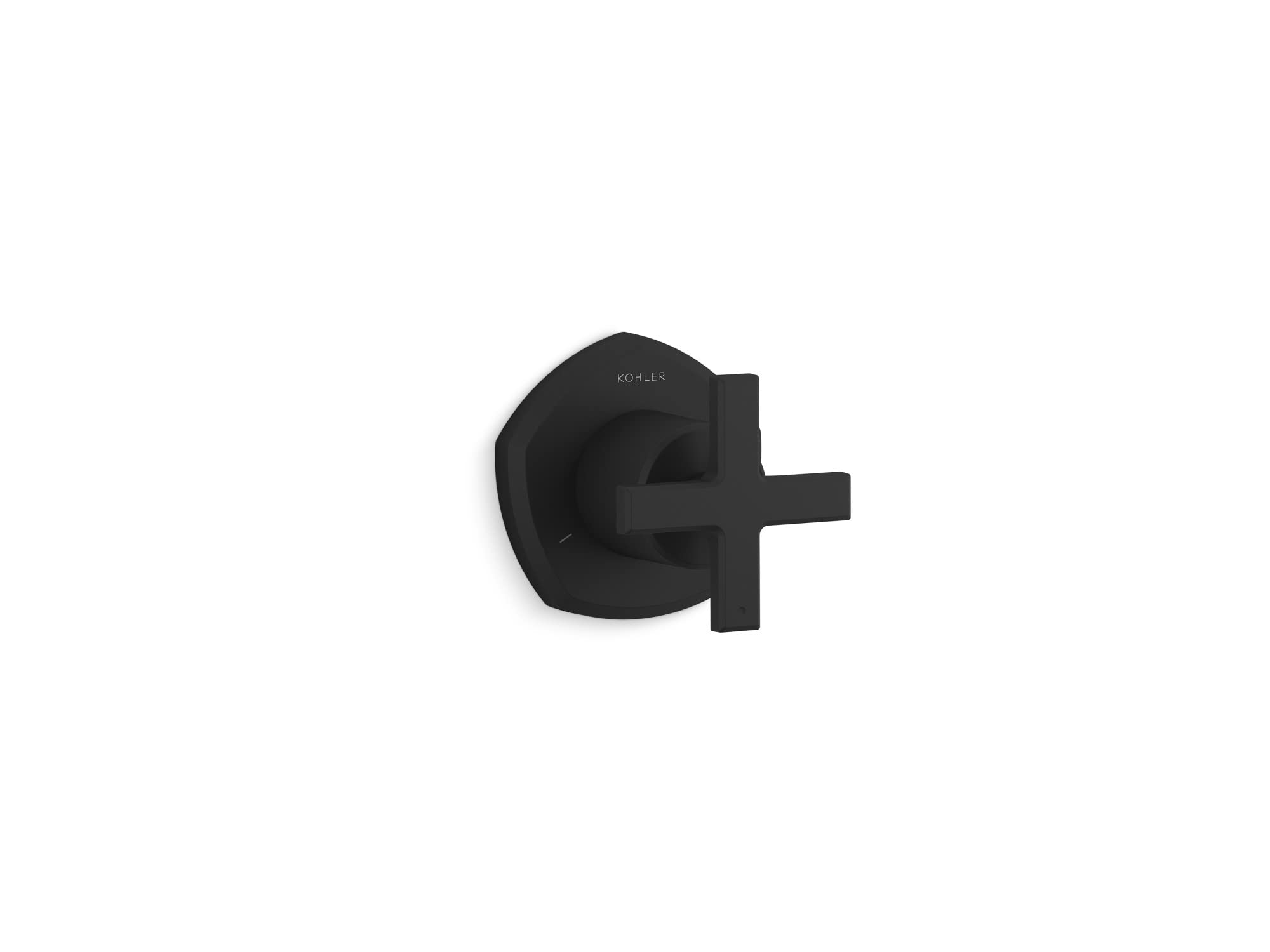 Válvula Kohler T27042-3-BL en negro mate con mango cruzado para ducha