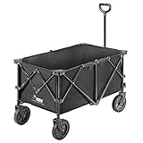 VIVOHOME Heavy Duty 176 Lbs Capacity Collapsible Folding Outdoor Utility Wagon Patio Garden Cart...