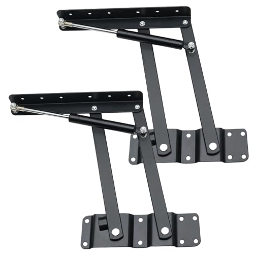 2 bisagras para muebles, bisagra abatible, bisagra abatible, bisagra para el mecanismo de la mesa de café, muebles, marco de elevación superior