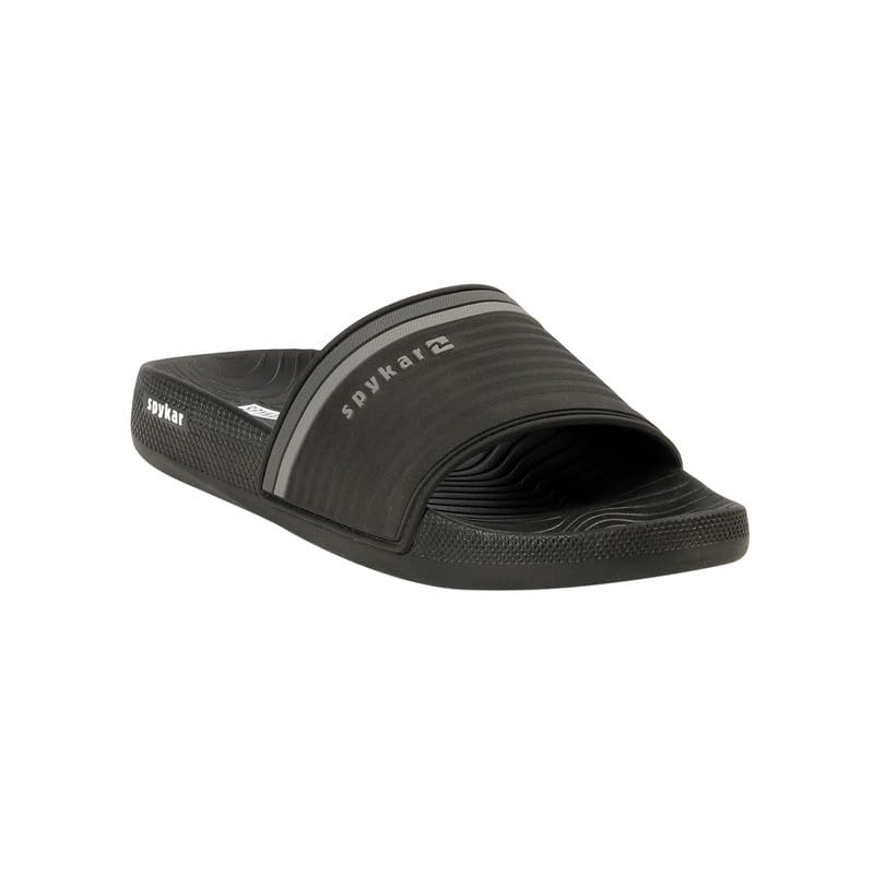 Spykar Men Black Slider (B0D73B41WP) Amazon Price History, Amazon Price Tracker