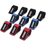 ACOWAY Fishing Rods Belt Stretchy Straps & Tackle Ties (Set of 10) - Angler's Accessory for Organizing and Protecting Fishing Rods - Fit for Casting/Spinning/Fly Rods - Perfect for Transport