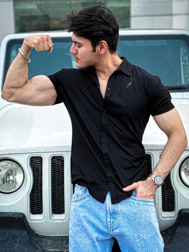 Image of FUAARK Mens Slim Fit Breathable, Lightweight & Stretchable Shirt for Casual wear
