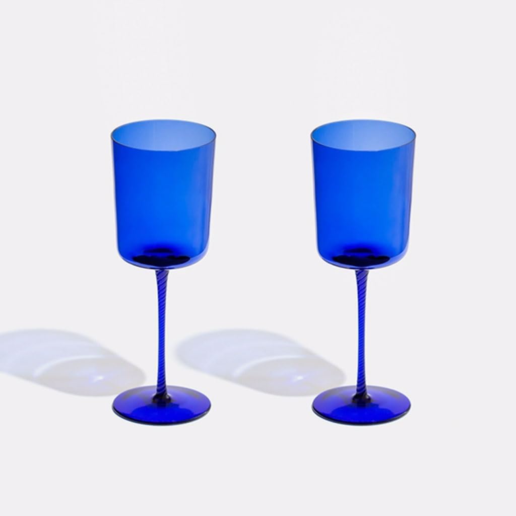 Ideas de copas de vino azules para cócteles, vaso de bar, taza de té de frutas para hogares y bares, copas de vino gruesas y duraderas, taza de cristal Taza Multifuncional