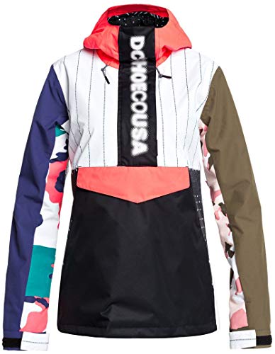 DC Envy Anorak SE Snowboard Jacket Womens Sz M Multi Repurpose Print