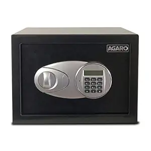 AGARO Salvo AG16, Digital Security Safe for Home & office with Electronic keypad locker, 16 litres Capacity, 1 Cubic feet, Black