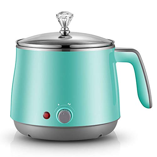 Preisvergleich Produktbild Multifunktions elektrische Haushalt Bratpfanne, zweilagige Antiverbrühschutz kleinen Elektroherd mit regelbarer Thermostat, automatischer Abschaltung, 1.5L, 600W,195cm