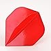 Price comparison product image 6 x SETS RED STANDARD SHAPED POLY PLAIN DARTS FLIGHTS