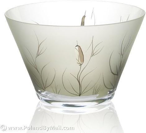 Glass Bowl - Cat-tail Series, 9 inches Wide
