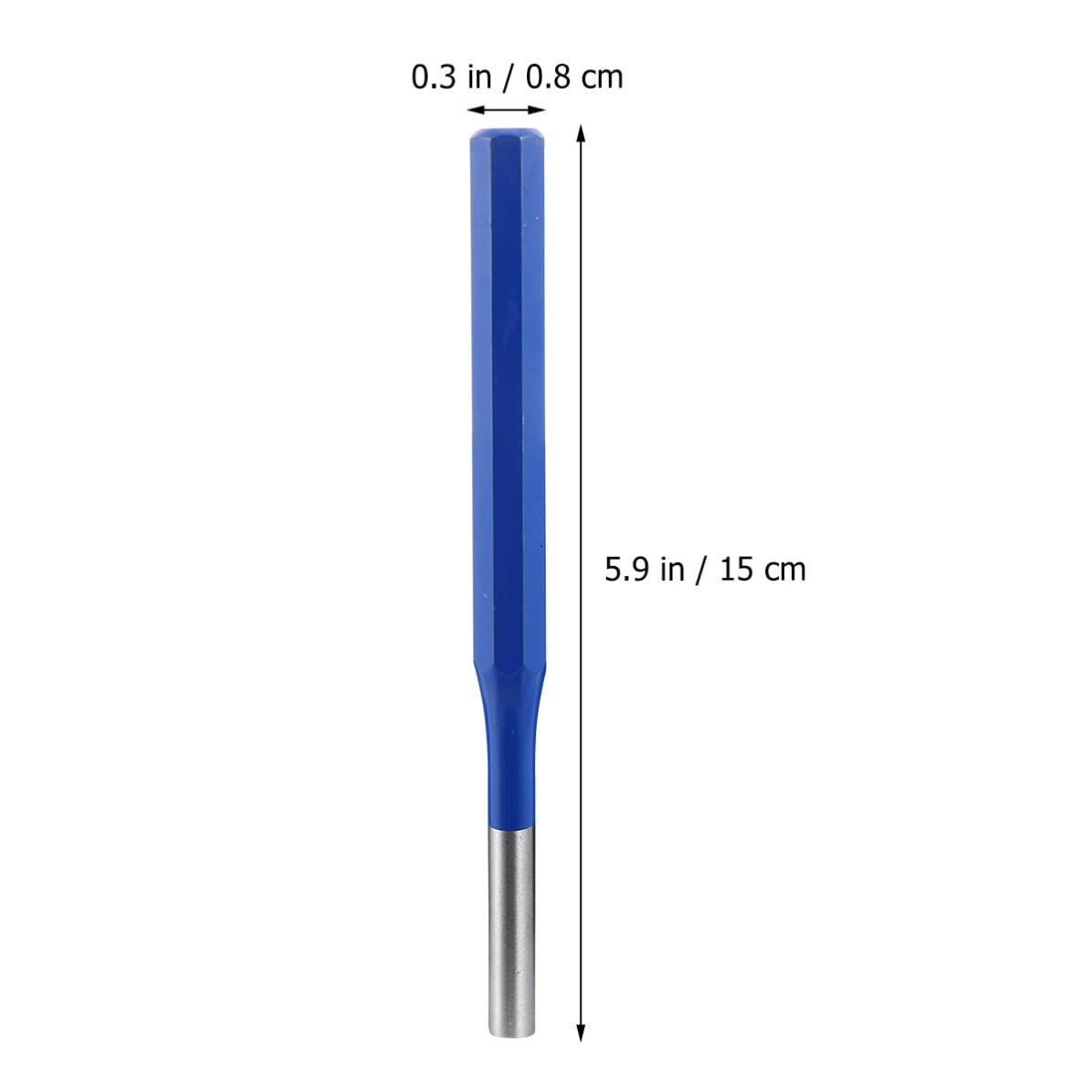 SECFOU 5pcs Pin Punch Cylindrical Punch Drilling Tool Kit Precision Heat Treated Steel Hand Tool for Metalworking Woodworking and Machinist Use
