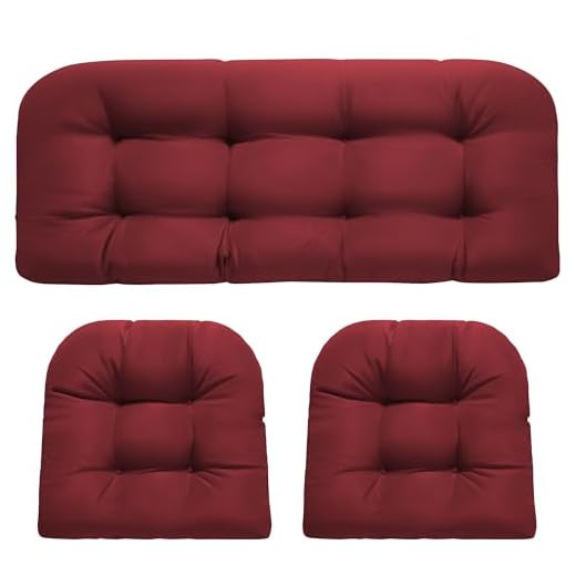 Waterproof Tufted Wicker Chair Cushions