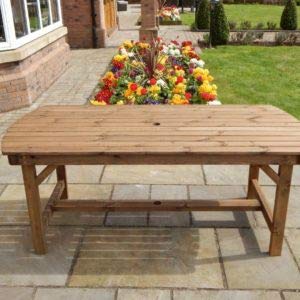 STAFFORDSHIRE GARDEN FURNITURE | WOODEN GARDEN TABLE | PREMIUM 6FT TABLE | DELIVERED FULLY ASSEMBLED...