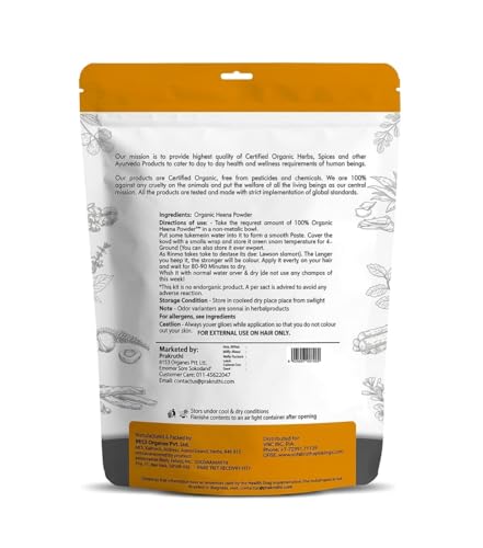 Prakuthi Henna Powder para cabello 227 g miniatura 2