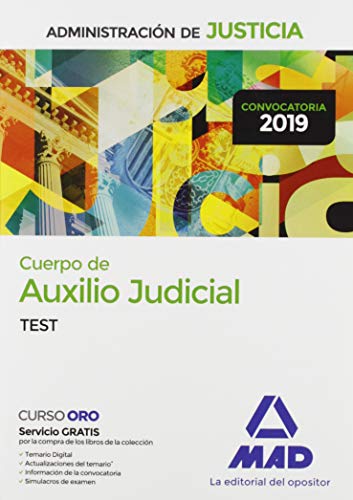 Portada de Cuerpo de Auxilio Judicial de la Administración de Justicia. Test