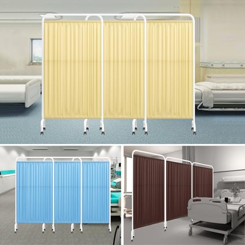 Paravent médical bleu pour préserver l'intimité et cloisonner une salle de soin - 8