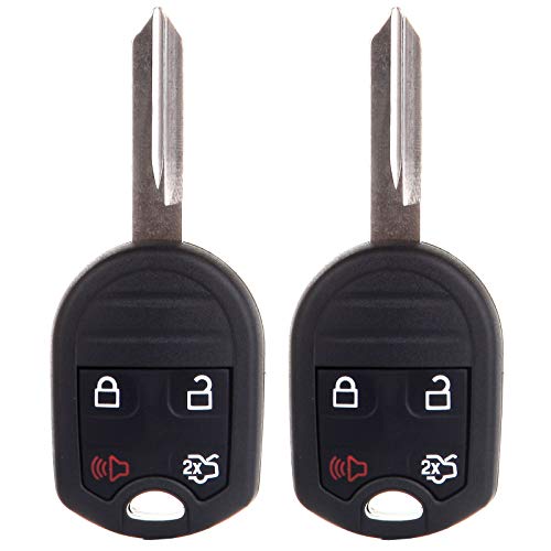 SELEAD Keyless Entry Remote Control Car Key Fob Clicker Transmitter 4 Buttons fit for Ford for Edge for Escape for Crown Victoria 01-16 Antitheft Keyless Entry Systems 164-R8070C 2pcs US Stock