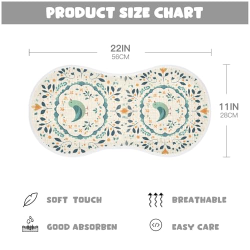 Baby Burp Cloths, Soft Absorbent Burping Cloths for Babies, Cotton Milk Spit Up Rags, Large Size for Newborns, Baby Boys and Girls (Islamic Vector Pattern)4