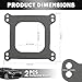 2PCS Car Carburetor Gasket Kit,Practical Carburetor Gasket Compatible with Carter Avenger Holley 4160 4150,Carburetors Gaskets Set Car Accessories for 4 Barrel Carburetors