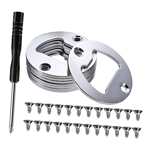 VALICLUD Kit de Accesorios para Abridor de Botellas de Cerveza con Insertos Tornillos Destornillador Práctico y Compacto para Hogar Bar y Viajes