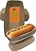 Mr. Miracle 7 Inch Paper Hot Dog Tray in Kraft Paper. Pack of 100. Disposable, Recyclable and Fully Biodegradable. Made in USA