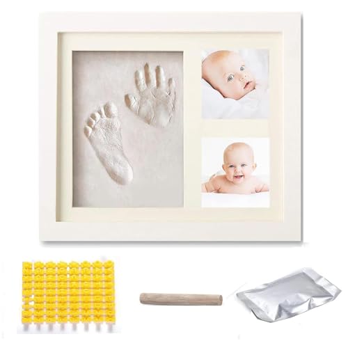 Baby Hand and Footprint Kit – Baby Footprint Kit, Baby Keepsake, Baby Shower Gifts for Mom, Baby Picture Frame, Personalized Baby Gifts, Mother’s Day Gifts