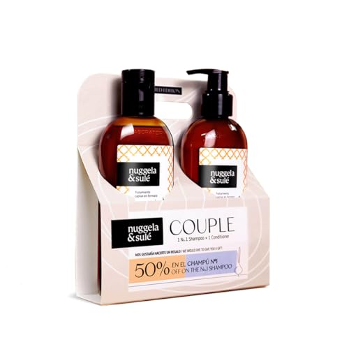 Nuggela & Sulé Pack COUPLE: Champú Nº1 + Acondicionador Hidratante, Edición Limitada - 50% de descuento en el Champú. 2 x 250 ml