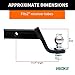 HICKS 45056 Trailer Hitch Mount with 2-Inch Ball & Pin, Fits 2-in Receiver,6000 lbs,4-Inch Drop