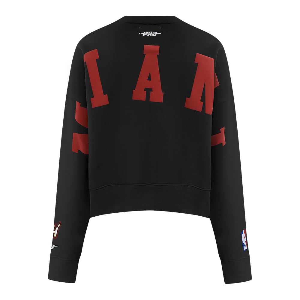 Pro Standard Womens NBA Miami Heat Wingspan Sweatshirt Black L