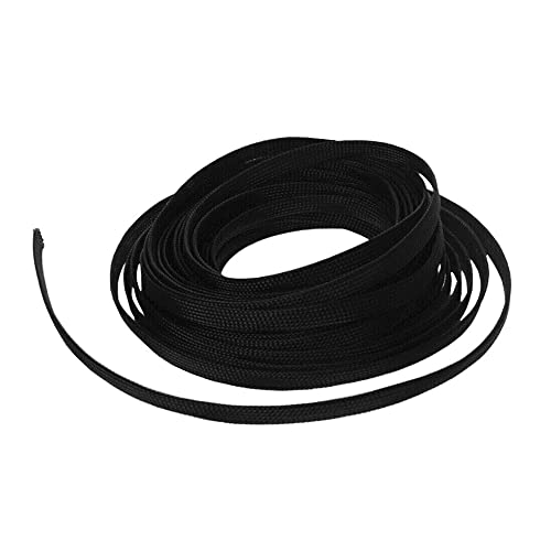MOCNT PET Expandable Braided Sleeving Wire Braided Sleeve Cable Management Flexible Insulated Sheath Sleeve Loom Tubing Cable Tidy Protection Wrap Cover 3mm 10Meters