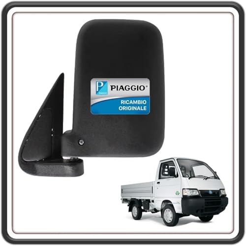 RICAMBIO ORIGINALE PIAGGIO SPECCHIO SPECCHIETTO RETROVISORE SINISTRO SX LATO GUIDA PER PIAGGIO PORTER 1300 FINO AL 2009 - PORTER 1200 1400 DIESEL - PIAGGIO QUARGO DIESEL ORIGINALE.