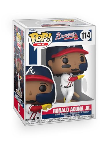 Epic Collectibles Pop Baseball: Braves - Ronald Acuna Jr. Batting Vinyl Figure Collectibles Included with Box Protector Compatible for Funko