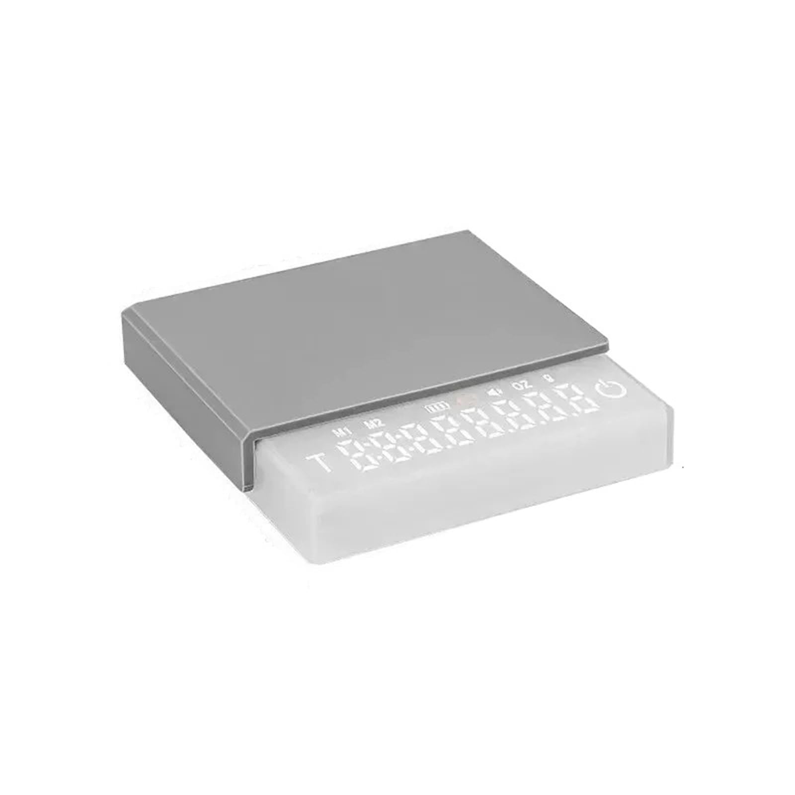 Kaffeewaage Mini-Digital-Kaffeewaage, wiederaufladbar über USB-C, mit Chronographen-Grammgewicht, for die Küche zu Hause(White)