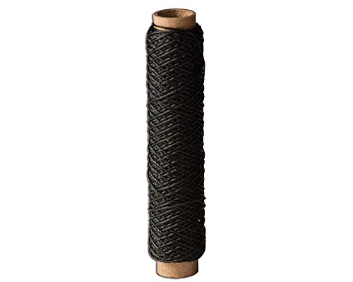 Tandy Leather Hilo encerado fino 138 25 yd Negro 1206-01 miniatura 1