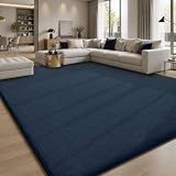 Sour Lemon Teppich Wohnzimmer 140x200cm,Blau Teppich Schlafzimmer