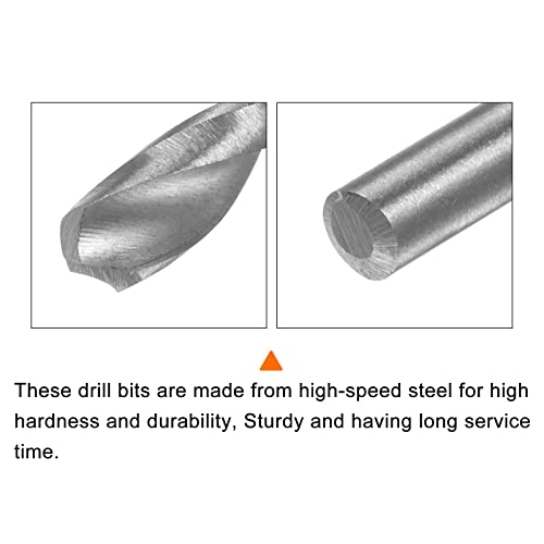 sourcing map 10pcs Extra Long Drill Bits, 3mm HSS Drill Bit with High Speed Steel Straight Shank 120mm Length for Metal Woodwork Plastic Aluminum Alloy 4 sourcing map 10pcs Extra Long Drill Bits, 3mm HSS Drill Bit with High Speed Steel Straight Shank 120mm Length for Metal Woodwork Plastic Aluminum Alloy - Image 4