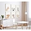 Nursery Animal Wall Art Decor Baby Safari Canvas P... #2