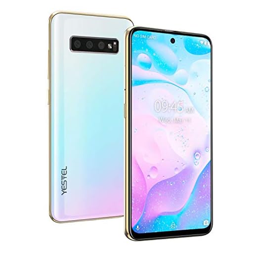 YESTEL Note 10 Smartphone 4G Pantalla desbloqueada 6.41 Pulgadas Android 9.0 Certificado por Google GMS: SIM SD 8 Core | 4GB RAM+64GB ROM | Doble cámara 13MP+8MP | Batería 4150 mAh-Breathing Crystal