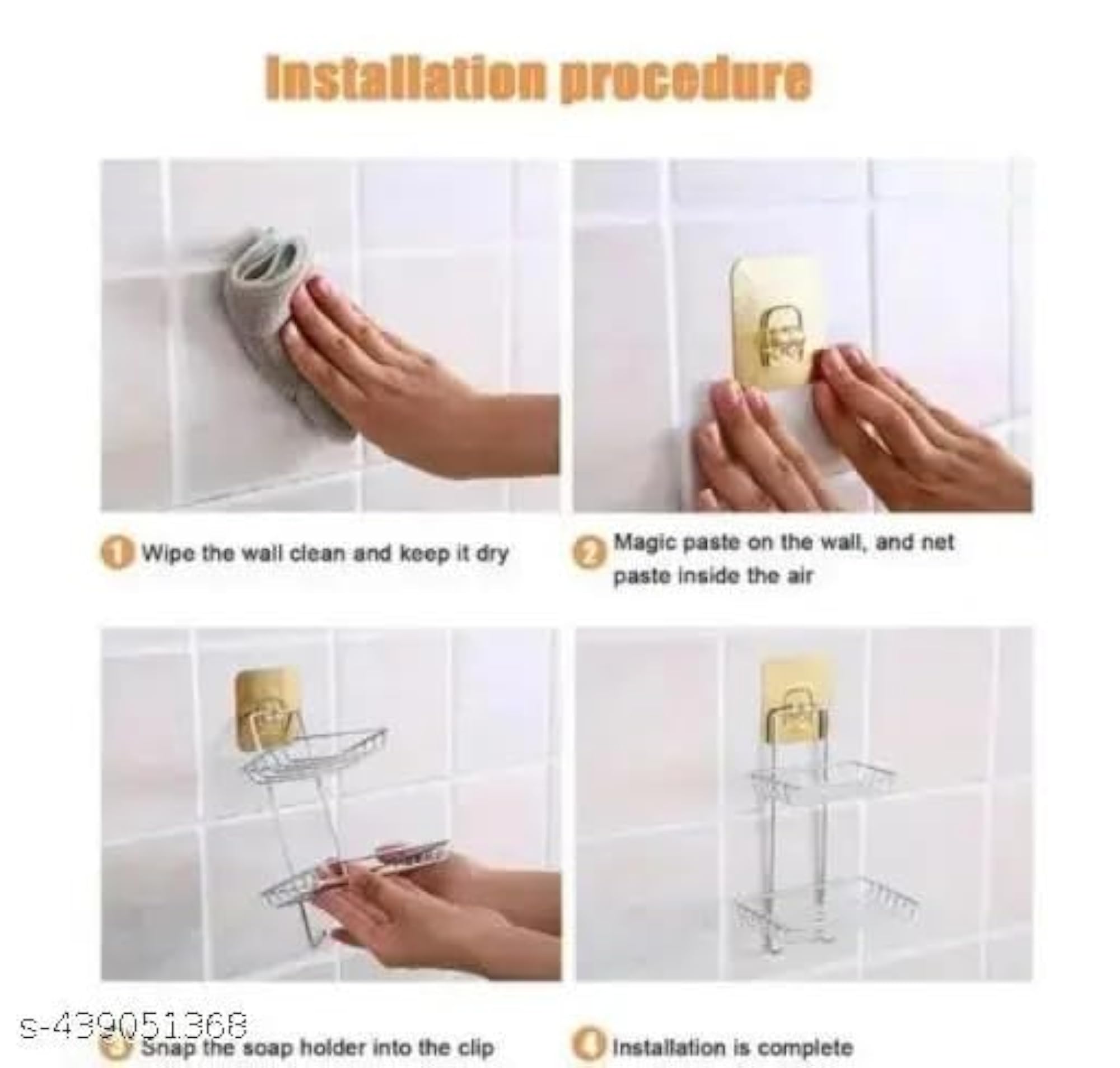 Wall Mounted Double Layer Soap Dish Holder, Stainless Steel