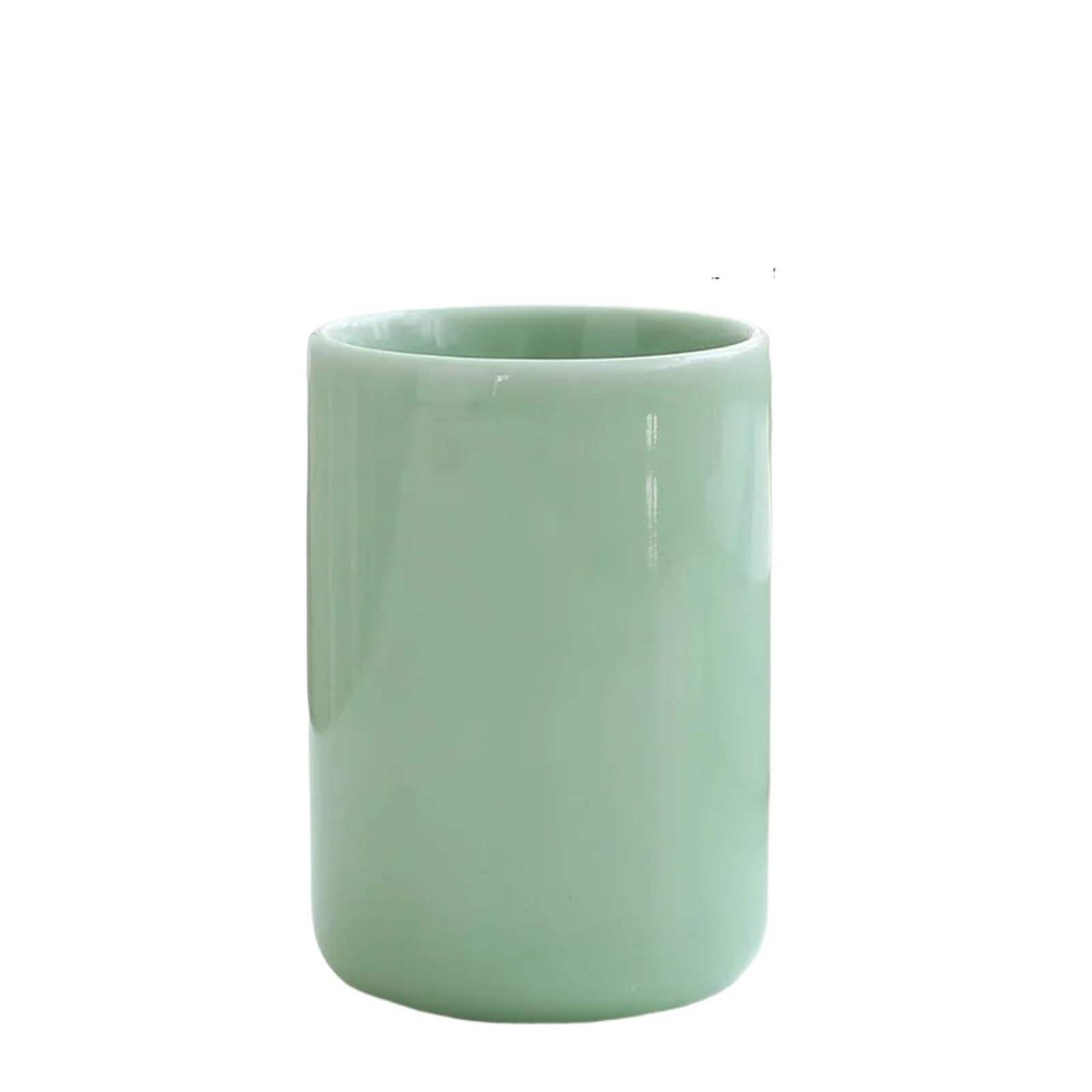 2pcs Tooth Cup Mouthwash Bathroom Ceramic Toothbrush Wash Household Supplies For Toothpaste(Green)