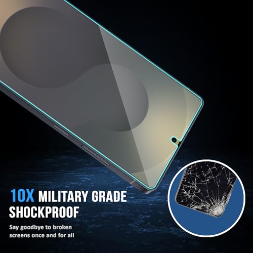 Image of ArmourPro Borderless Tempered Glass for Samsung Galaxy S25 Ultra, Pack of 2 Clear Screen Protector with Anti-Dust Speaker Mesh, 9H Anti-Scratch, HD Clarity, Case Friendly, Easy Installation Kit