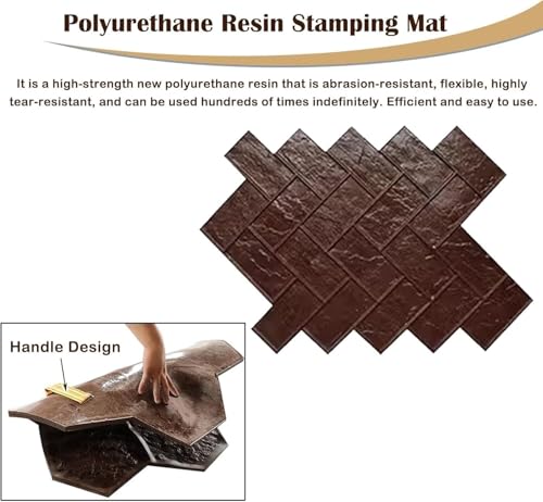 Herramienta de textura de hormigón impreso para pavimentos exteriores 3