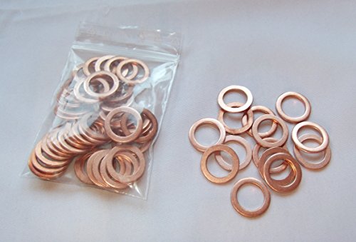 100 Stück Kupferdichtringe/Dichtringe/Kupferringe 13x18x1,5 mm Din 7603 Form A
