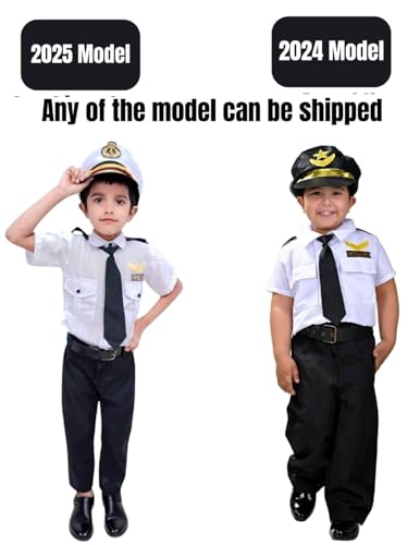 Image of BookMyCostume Airline Pilot Kids Fancy Dress Costume | Imported 6-7 years