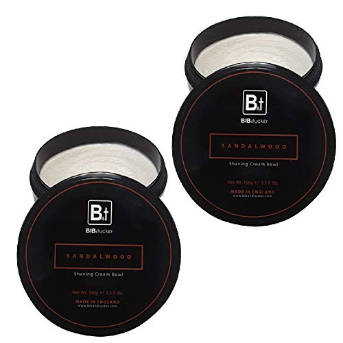 Bib & Tucker Shaving Cream Bowl - Sandalwood 5.3 fl. oz. - 2 Pack