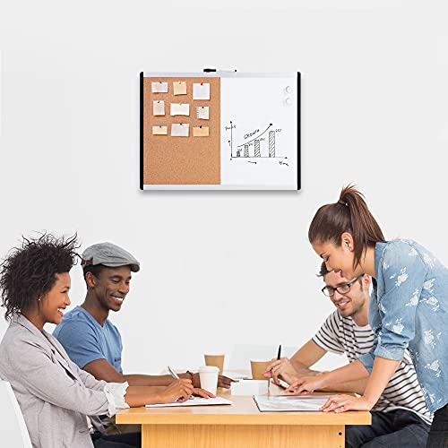 Amazon Basics WB1904 Magnetic Dry-Erase Combo Rectangular Board, Plastic/Aluminum Frame thumb #7