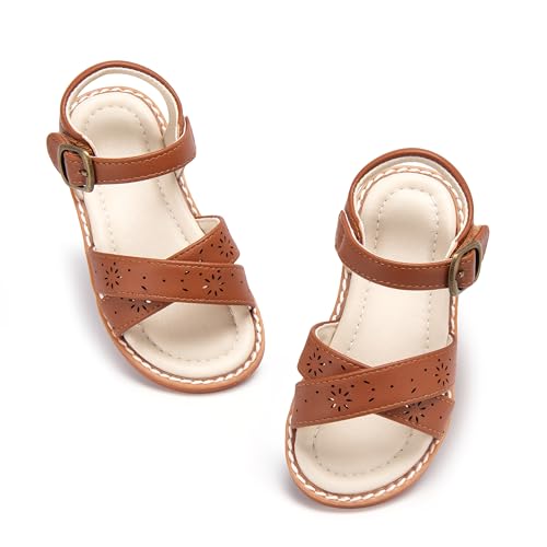 Image of ESTINE Girls Sandal Dress Shoe for Toddler /Little Kid Party School Shoe