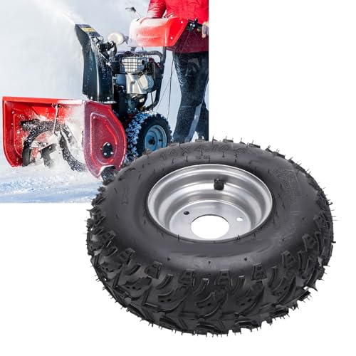 Pneu de jante à 6 roues 14x4.10 avec fixation à 3 boulons structure robuste plis - 4