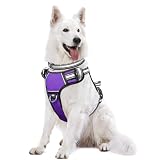Picture of WINSEE Dog Harness No Pull, Pet Harnesses with Dog Collar, Adjustable Reflective Oxford Outdoor Vest, Front/Back Leash Clips for Small, Medium, Large, Extra Large Dogs, Easy Control Handle for Walking