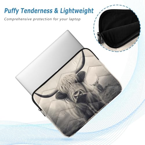 Funda para Laptop de 13-14 Pulgadas Highland Cow miniatura 5