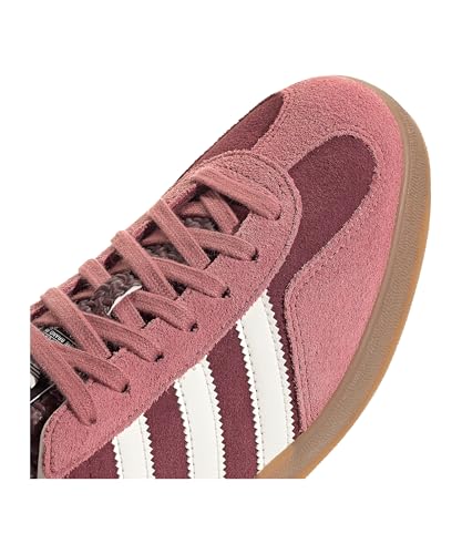 Image of adidas Gazelle Indoor Men's Shoes, Maroon /Cloud White /Preloved Crimson, Size 9.5
